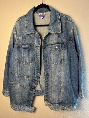 Future Collective Denim Jacket 2X | Kahlan Barfield Brown | Oversized Blue Jean